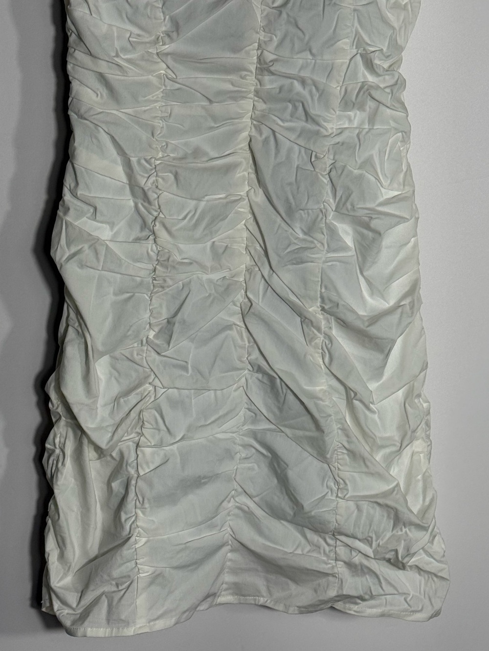 Superdown Revolve White Ruched Puff Sleeve Mini Dress - Picture 8 of 10
